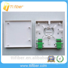FTTH 2 port Flame Retardant Fiber faceplate mounting /86 Socket Patch Panel